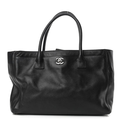 Chanel Calfskin Cerf Executive Shopper Tote Black 1 of 10