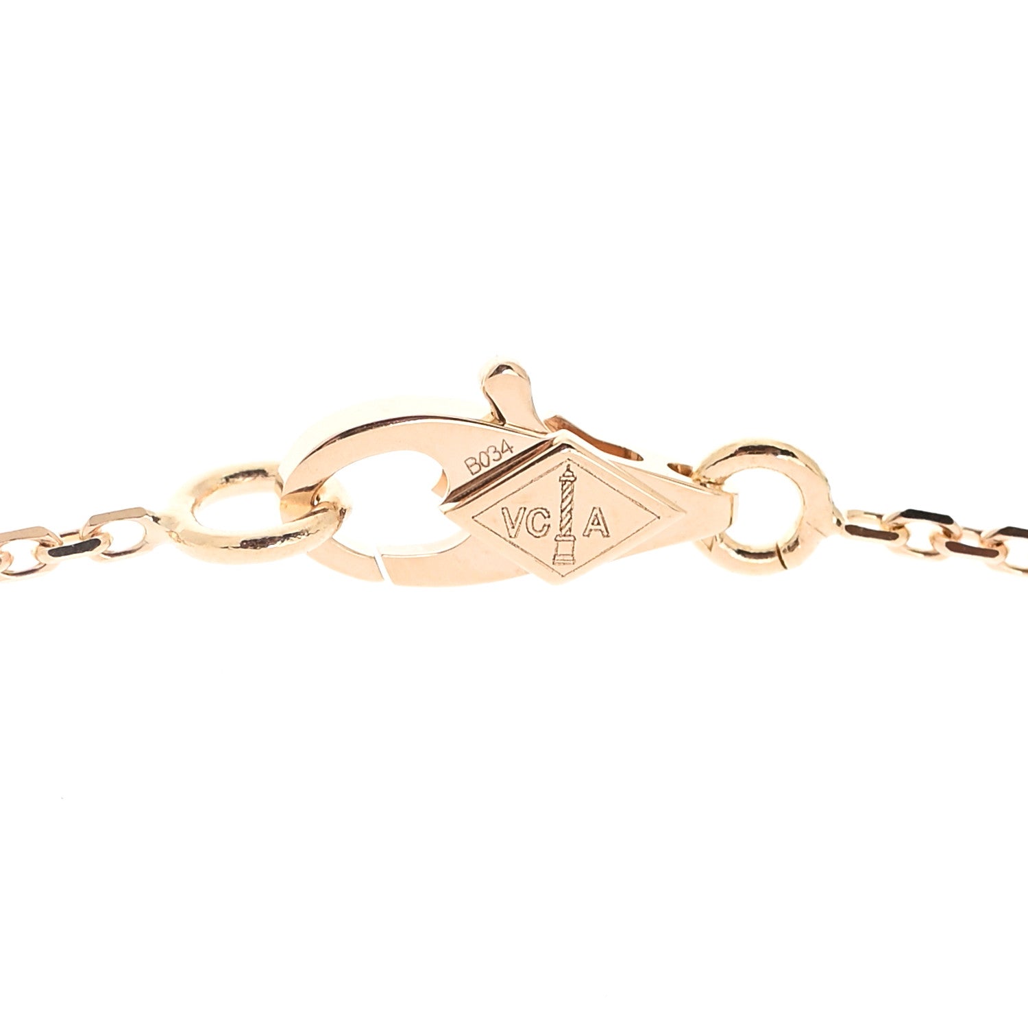 Van Cleef & Arpels 18K Yellow Gold Mother of Pearl Sweet Alhambra Butterfly Pendant Necklace 5 of 7