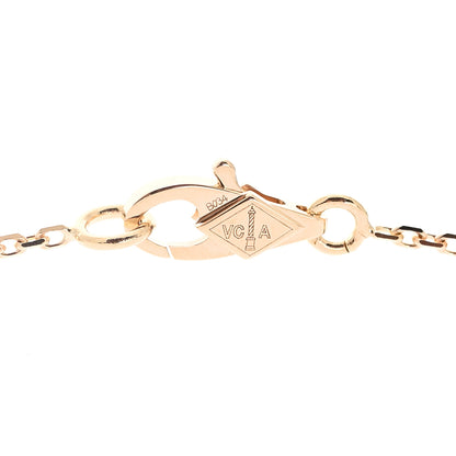 Van Cleef & Arpels 18K Yellow Gold Mother of Pearl Sweet Alhambra Butterfly Pendant Necklace 5 of 7