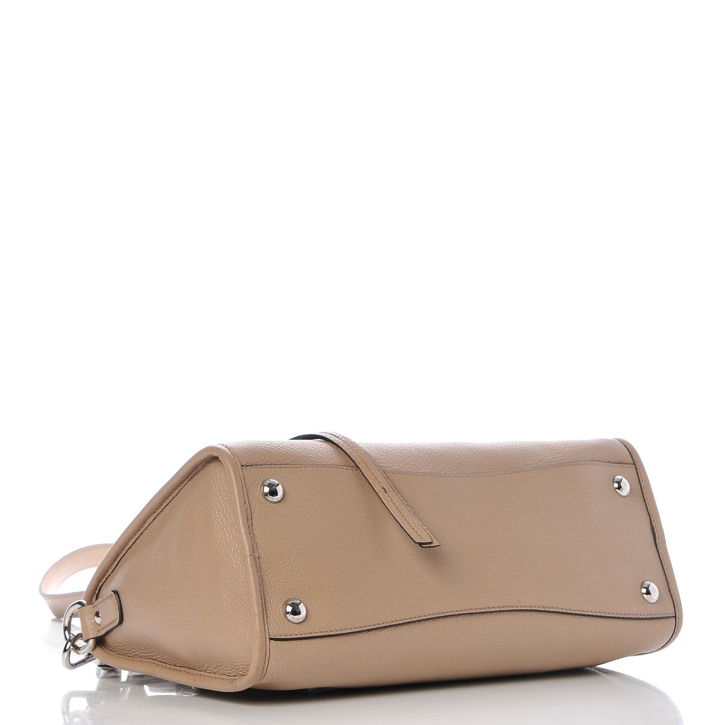 Vitello Phenix Shopping Satchel Cammeo