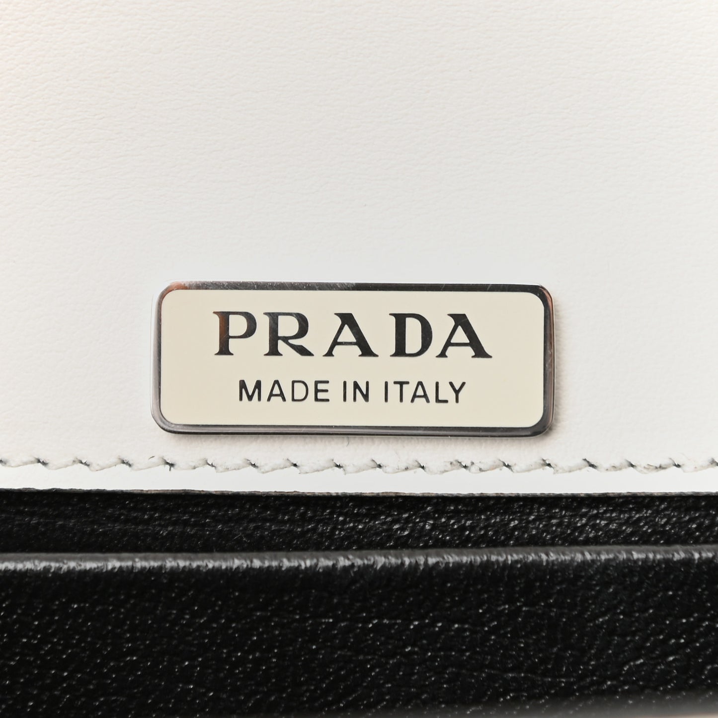 Crystal City Calf Saffiano Cahier Shoulder Bag White