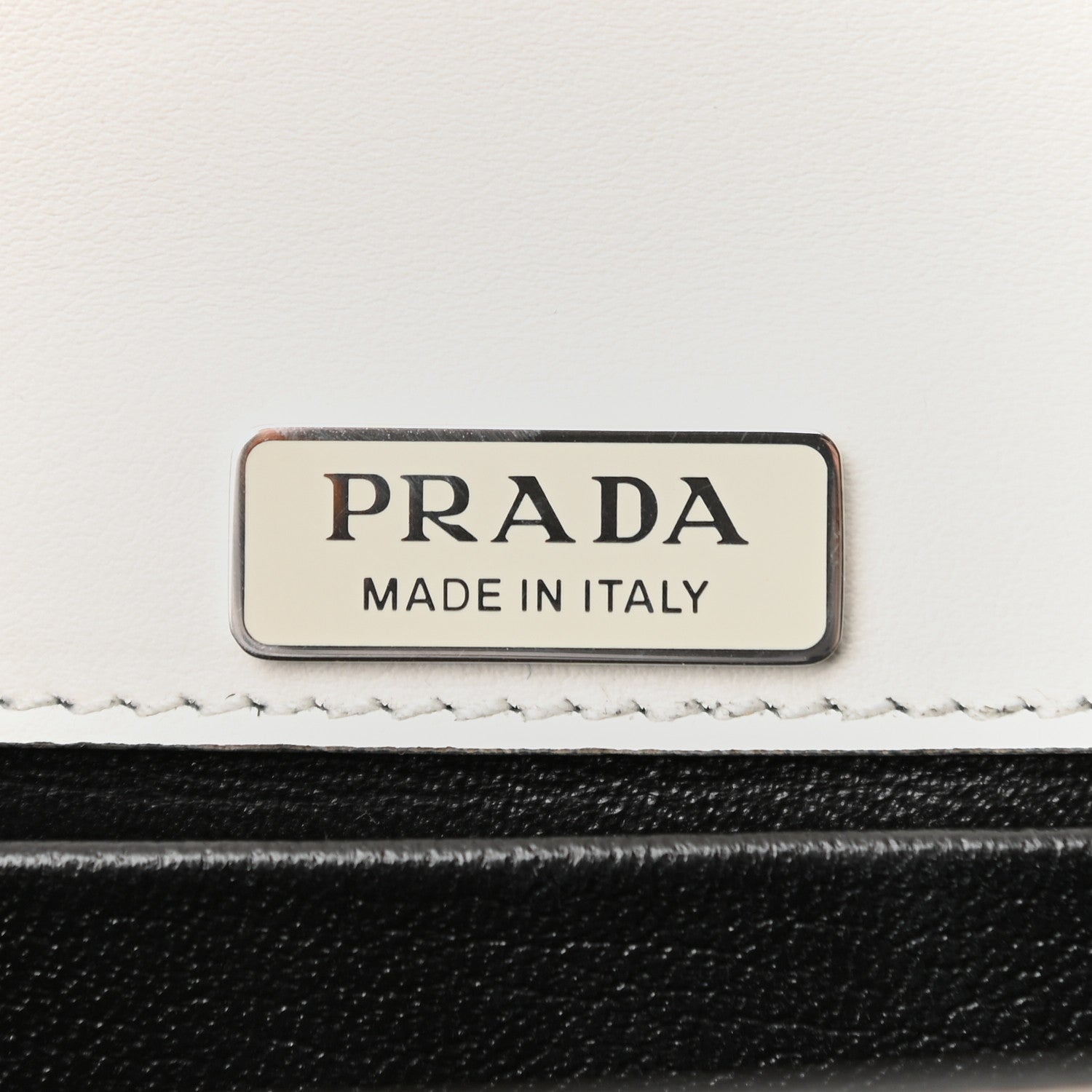 Prada Crystal City Calf Saffiano Cahier Shoulder Bag White 6 of 8