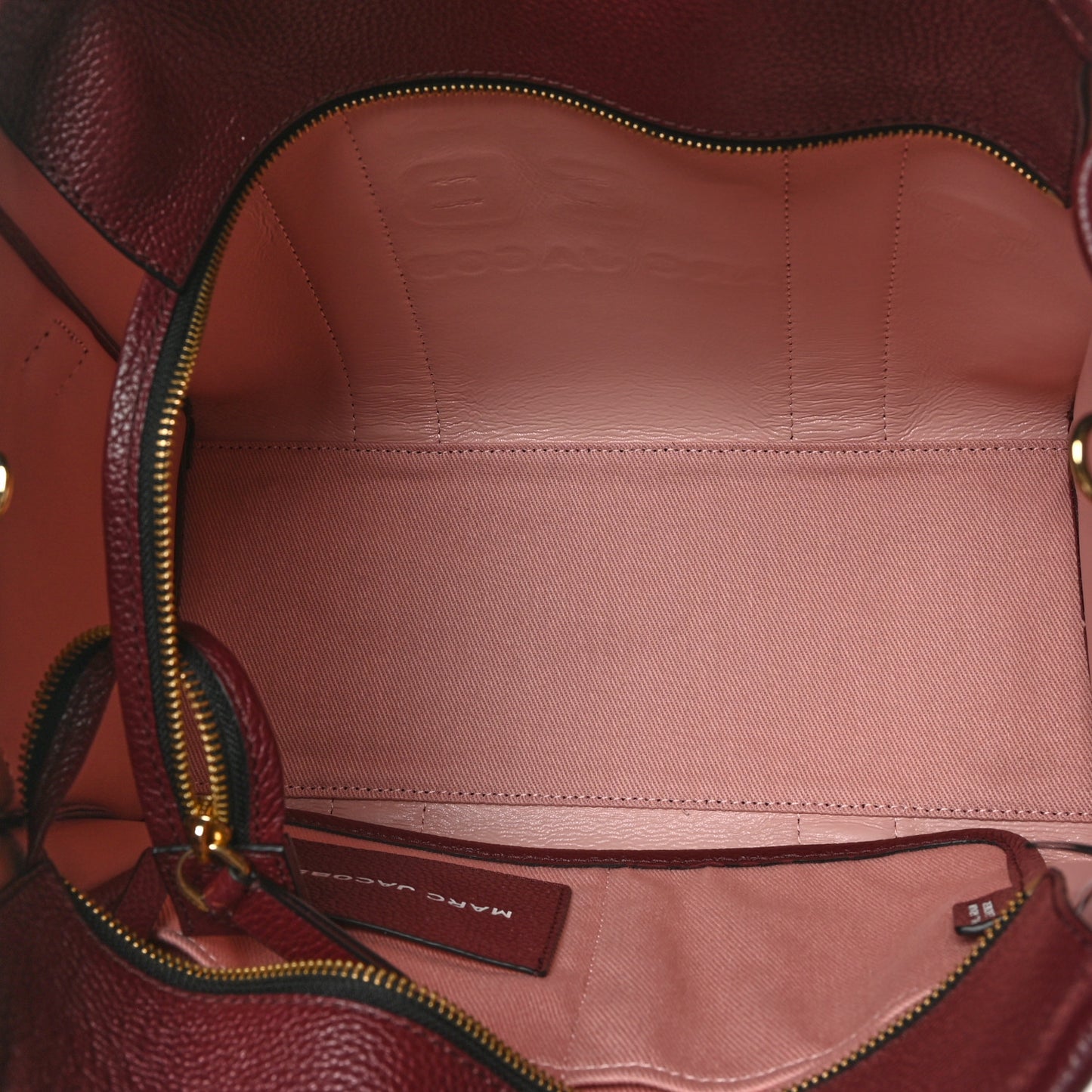Grained Calfskin Medium The Tote Bag Chianti