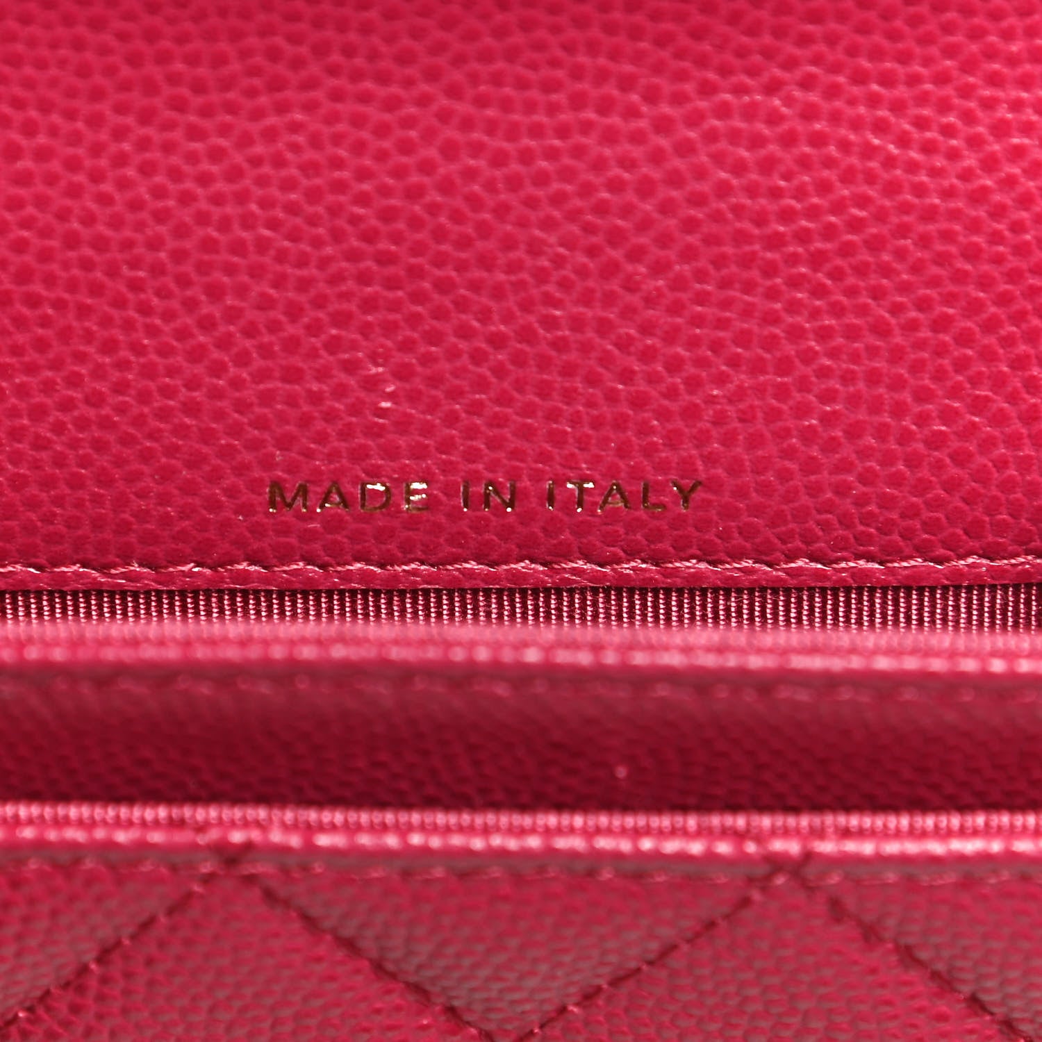 Chanel Caviar Quilted Flap Card Holder Wallet Dark Pink 7 of 12