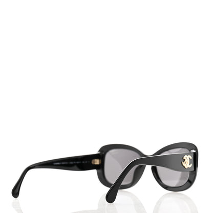 Chanel Acetate Polarized CC Sunglasses 5468-B-A Black 4 of 8