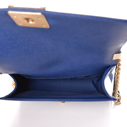 Chanel Caviar Quilted Medium Boy Flap Dark Blue 7 of 10