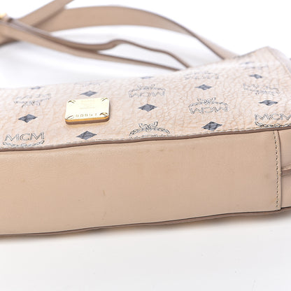 MCM Visetos Medium Essential Shoulder Bag Beige 12 of 17