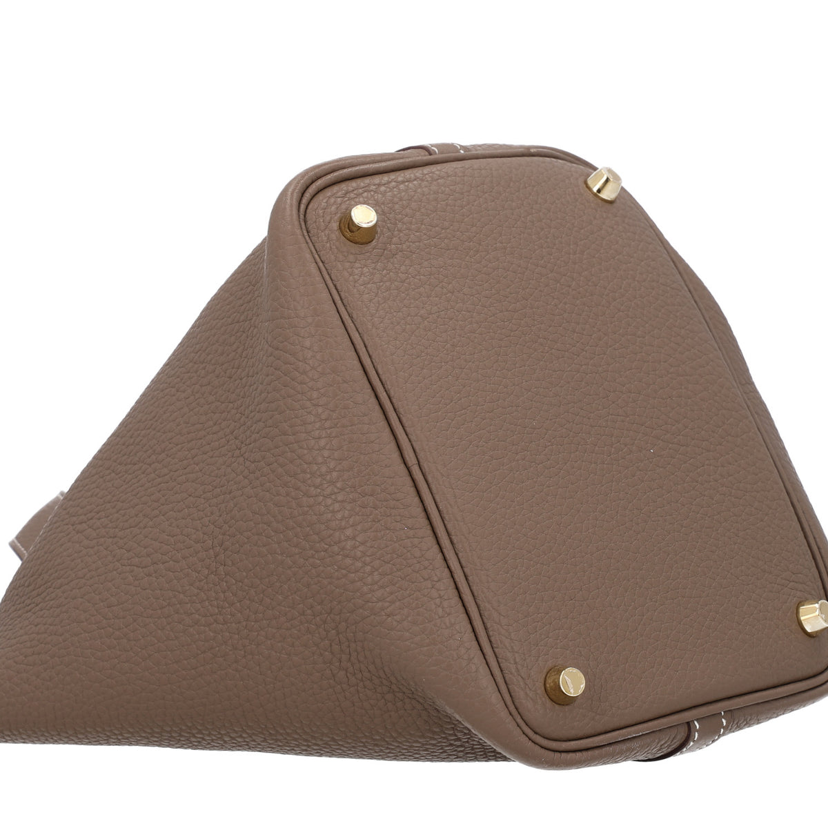 Hermes Taurillon Clemence Picotin Lock 18 PM Etoupe 9 of 10