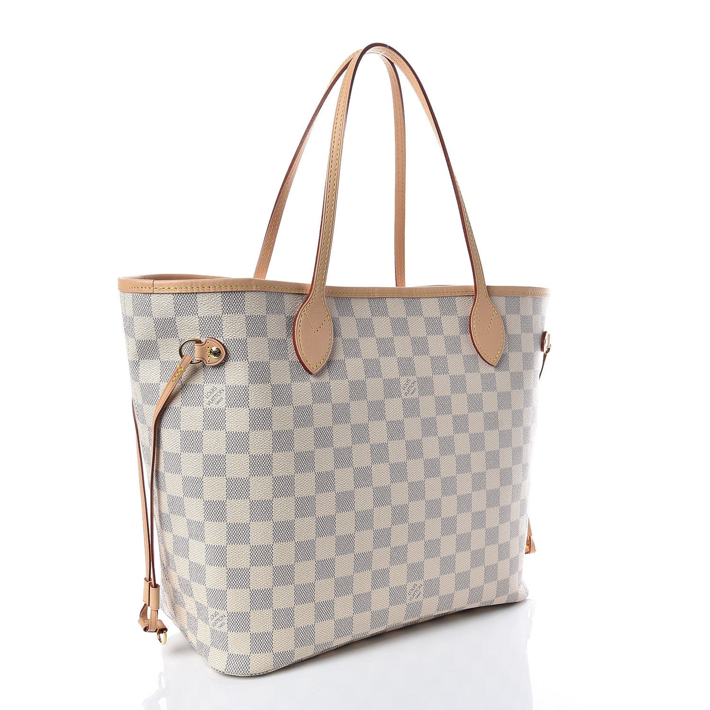Damier Azur Neo Neverfull MM Rose Ballerine