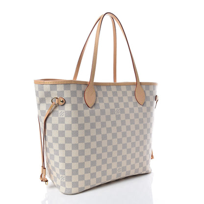 Louis Vuitton Damier Azur Neo Neverfull MM Rose Ballerine 3 of 10