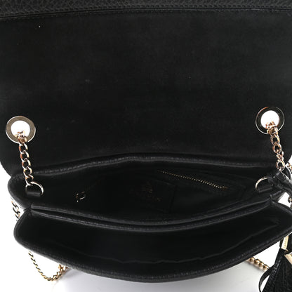 Lanvin Grained Calfskin Mini Sugar Flap Shoulder Bag Black 5 of 8