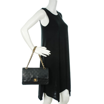 Chanel Lambskin Quilted Medium Double Flap Black 2 of 11