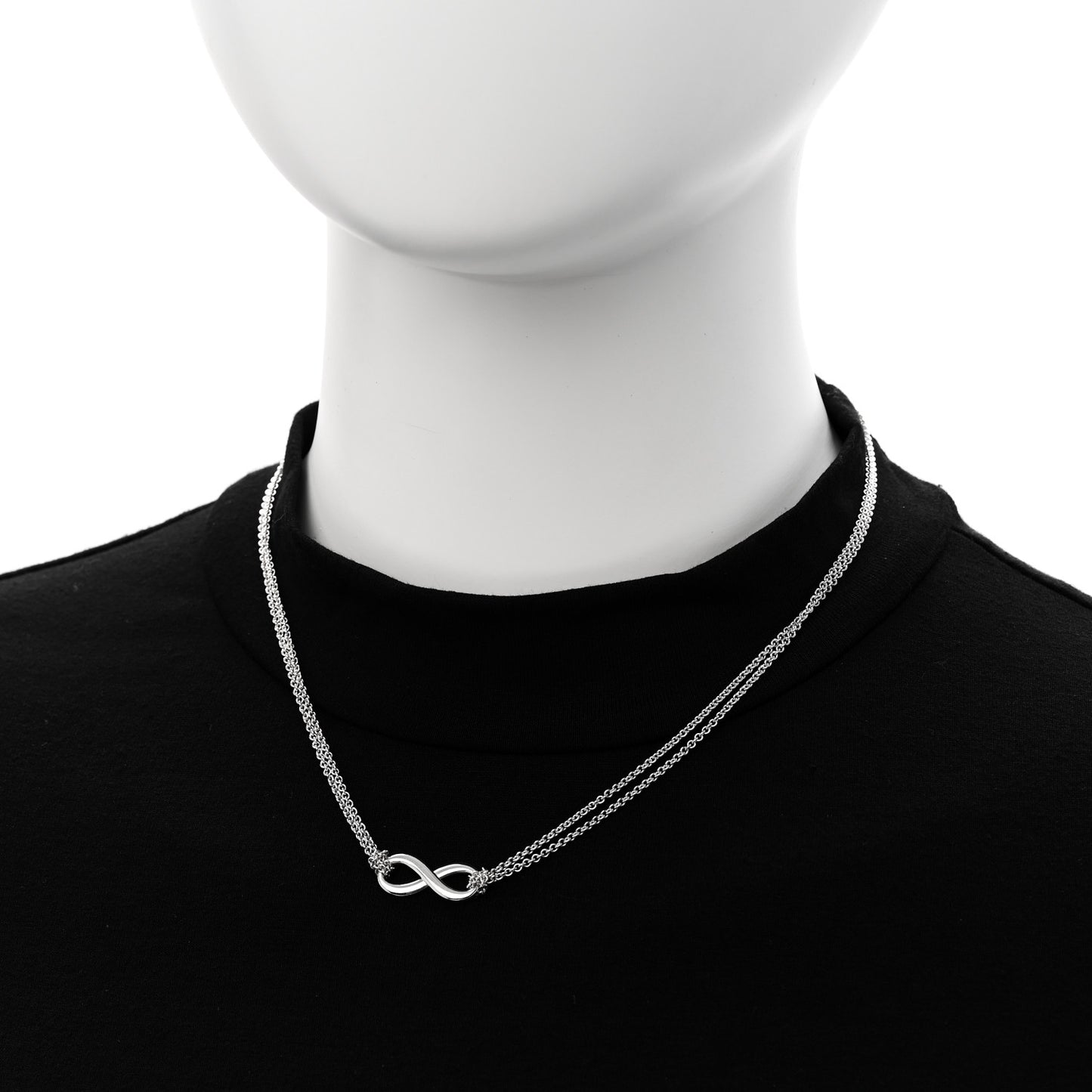 Sterling Silver Infinity Pendant Necklace