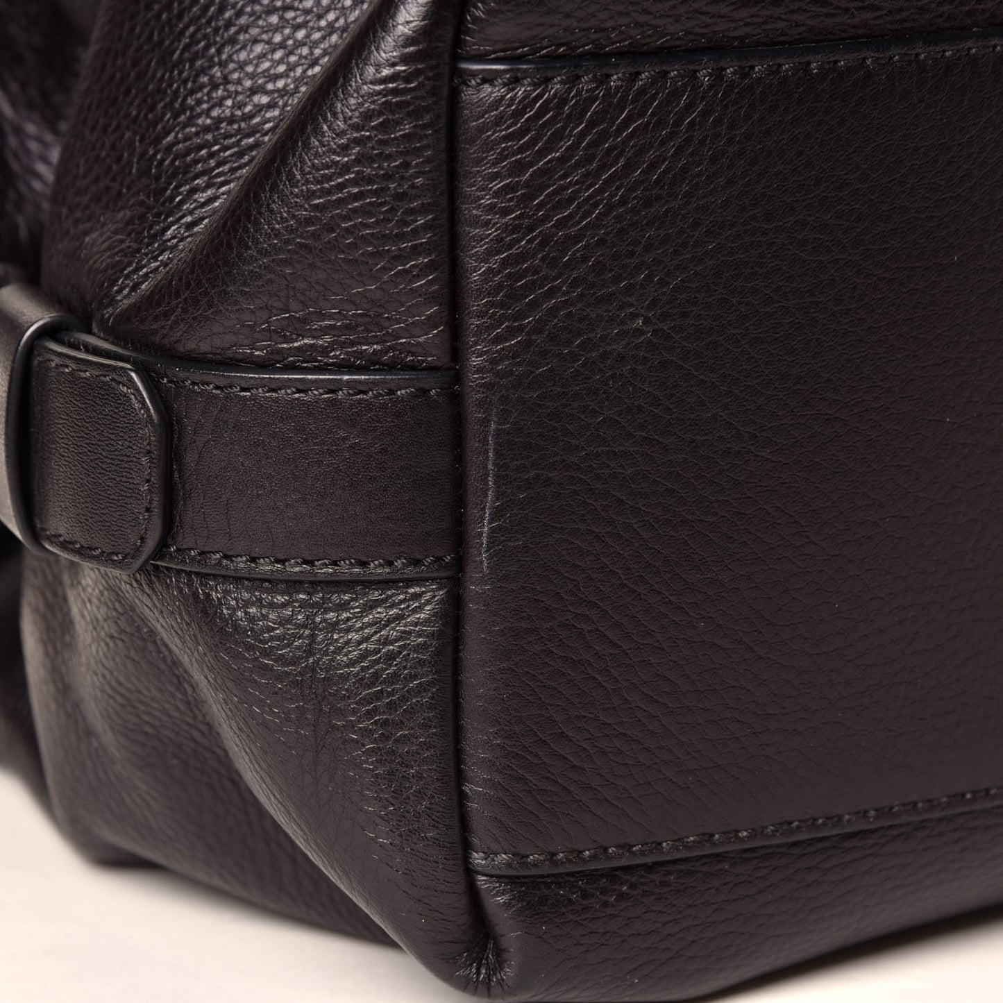 Waxed Calfskin Studded Medium Nightingale Black