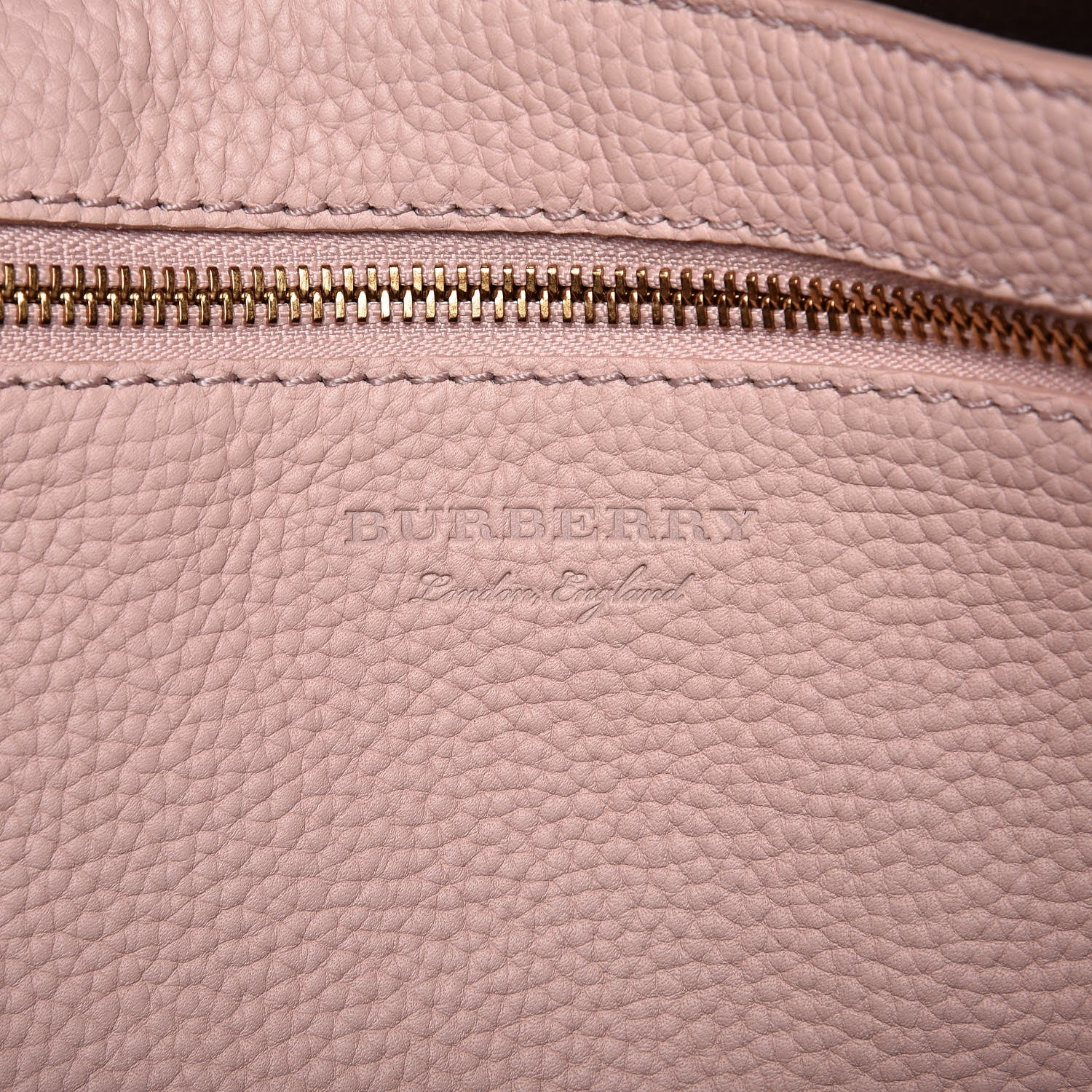 Burberry Grainy Calfskin Remington Tote Pale Ash Rose 7 of 12