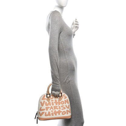 Louis Vuitton Graffiti Alma MM Peach 2 of 9