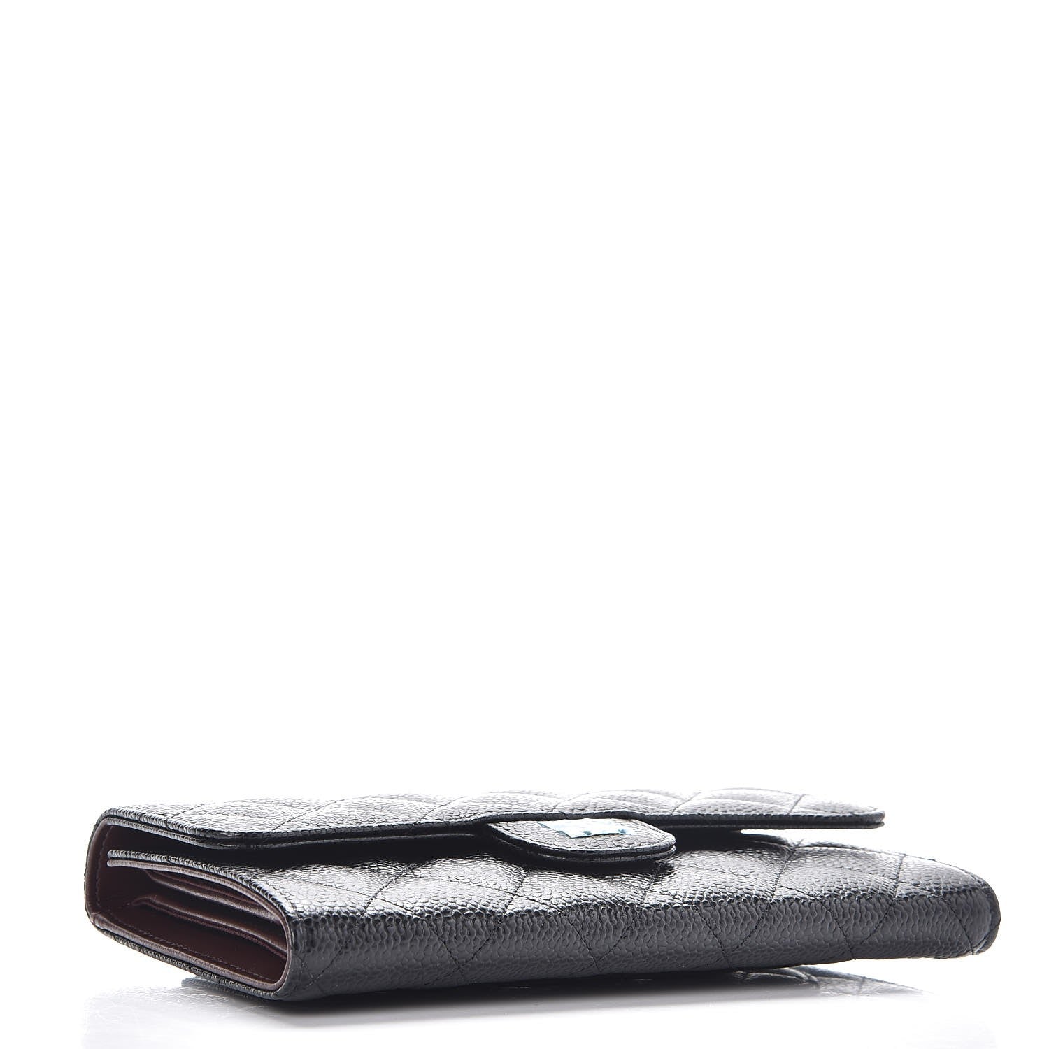 Chanel Caviar Quilted Long Flap Wallet Black 4 of 8