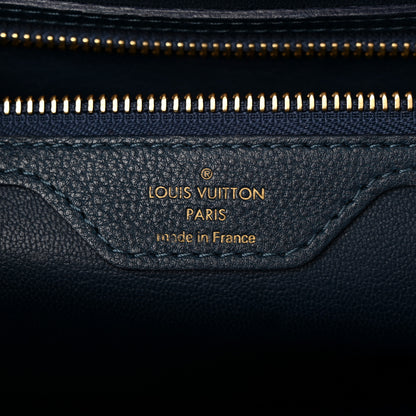 Louis Vuitton Ostrich Lizard Majestueux Tote MM Navy 6 of 13
