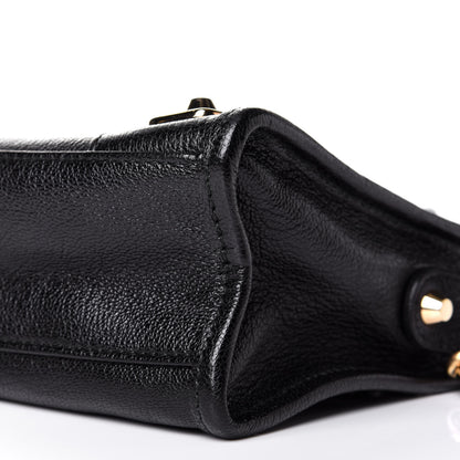 Balenciaga Chevre Gold Metallic Edge Hardware Mini City Black 9 of 10