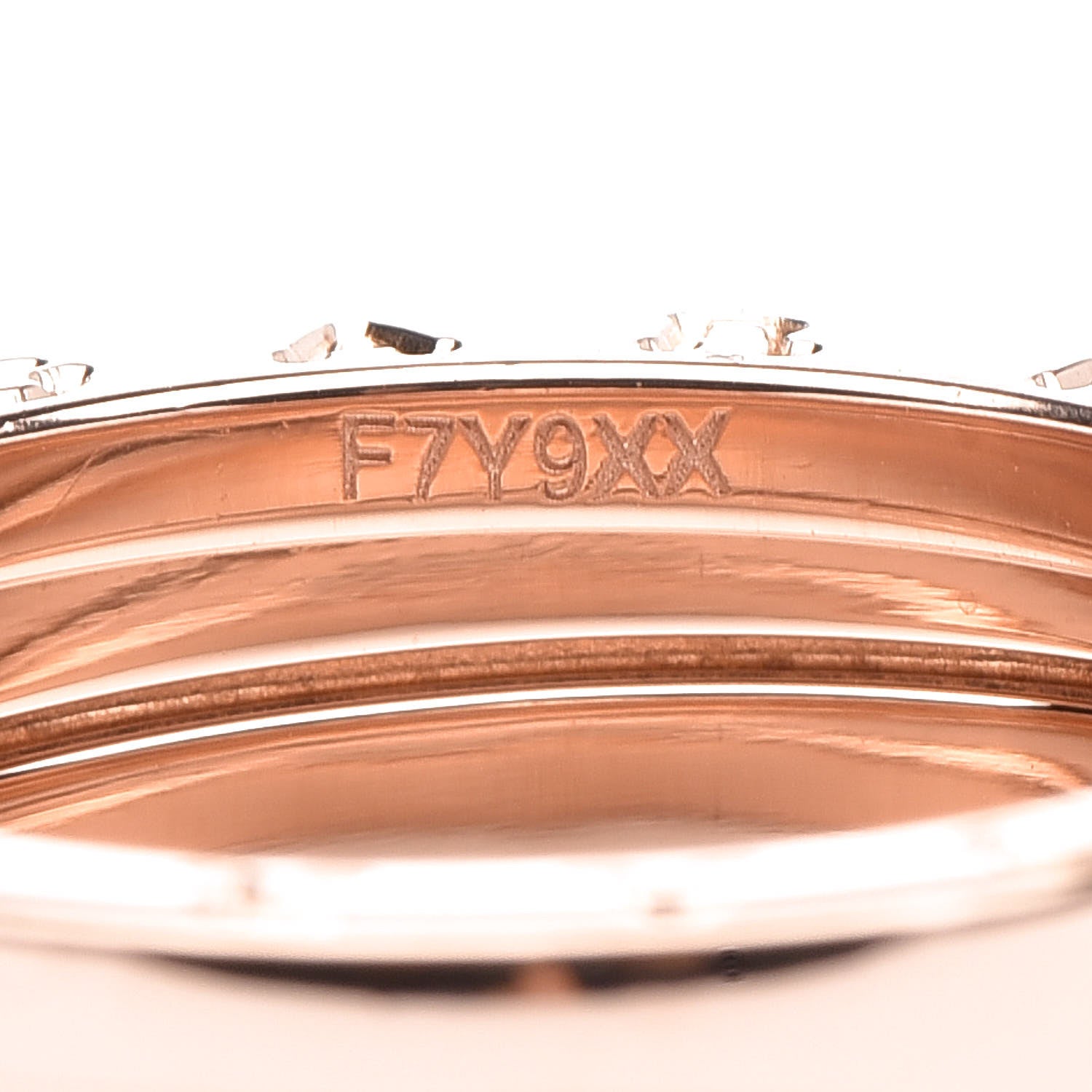 Bulgari 18K Rose Gold B.Zero1 Four-Band Ring 58 8.25 5 of 6