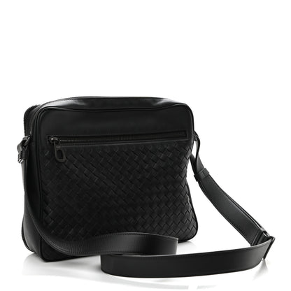 Bottega Veneta Nappa Intrecciato Messenger Bag Black 3 of 11