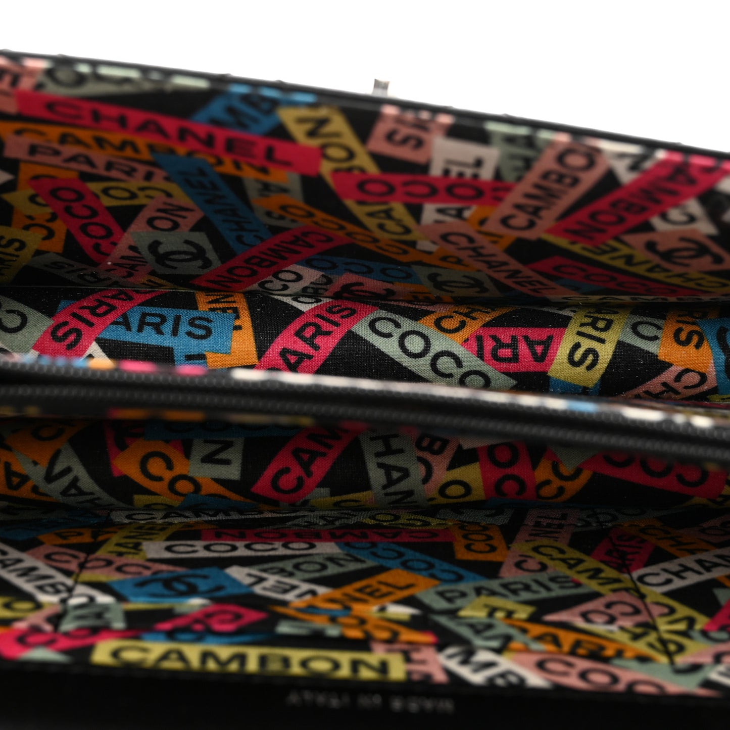 Lambskin Quilted Metal Top Handle Crossbody Flap Black