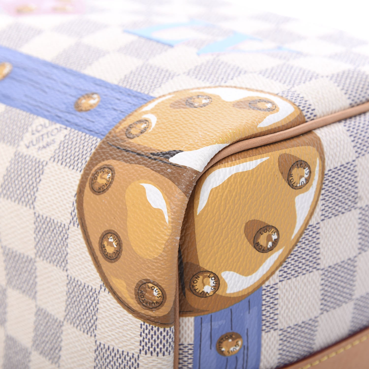 Louis Vuitton Damier Azur Summer Trunks Speedy Bandouliere 30 9 of 14