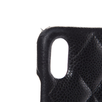 Chanel Caviar Quilted iPhone X Coco Tech Case Black 9 of 11