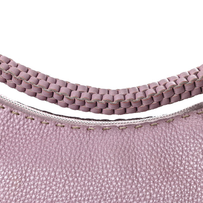 Fendi Metallic Calfskin Romano Selleria Hobo Light Purple 20 of 20