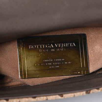 Bottega Veneta Snakeskin Studded Top Handle Bag Naturale 6 of 7