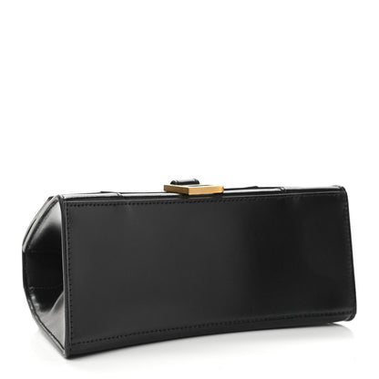 Balenciaga Shiny Box Calfskin Small Hourglass Top Handle Bag Black 3 of 8