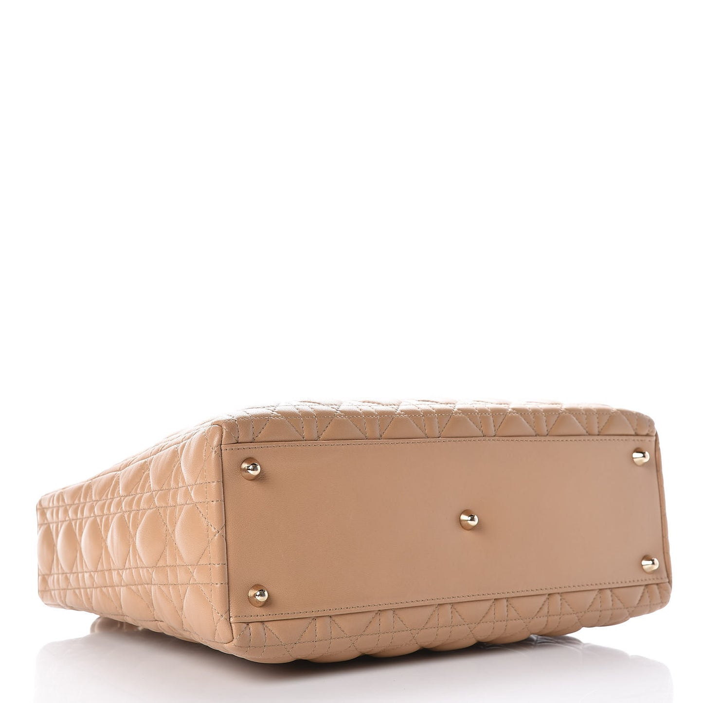 Lambskin Cannage Large Lady Dior Beige