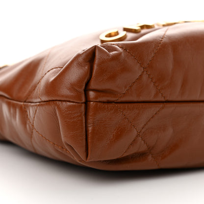 Chanel Shiny Calfskin Quilted Mini Chanel 22 Light Brown 9 of 10