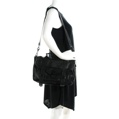 Proenza Schouler Lambskin Medium PS1 Satchel Black 2 of 8
