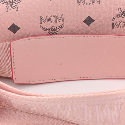 MCM Visetos Essential Boston Bag Powder Pink 13 of 14