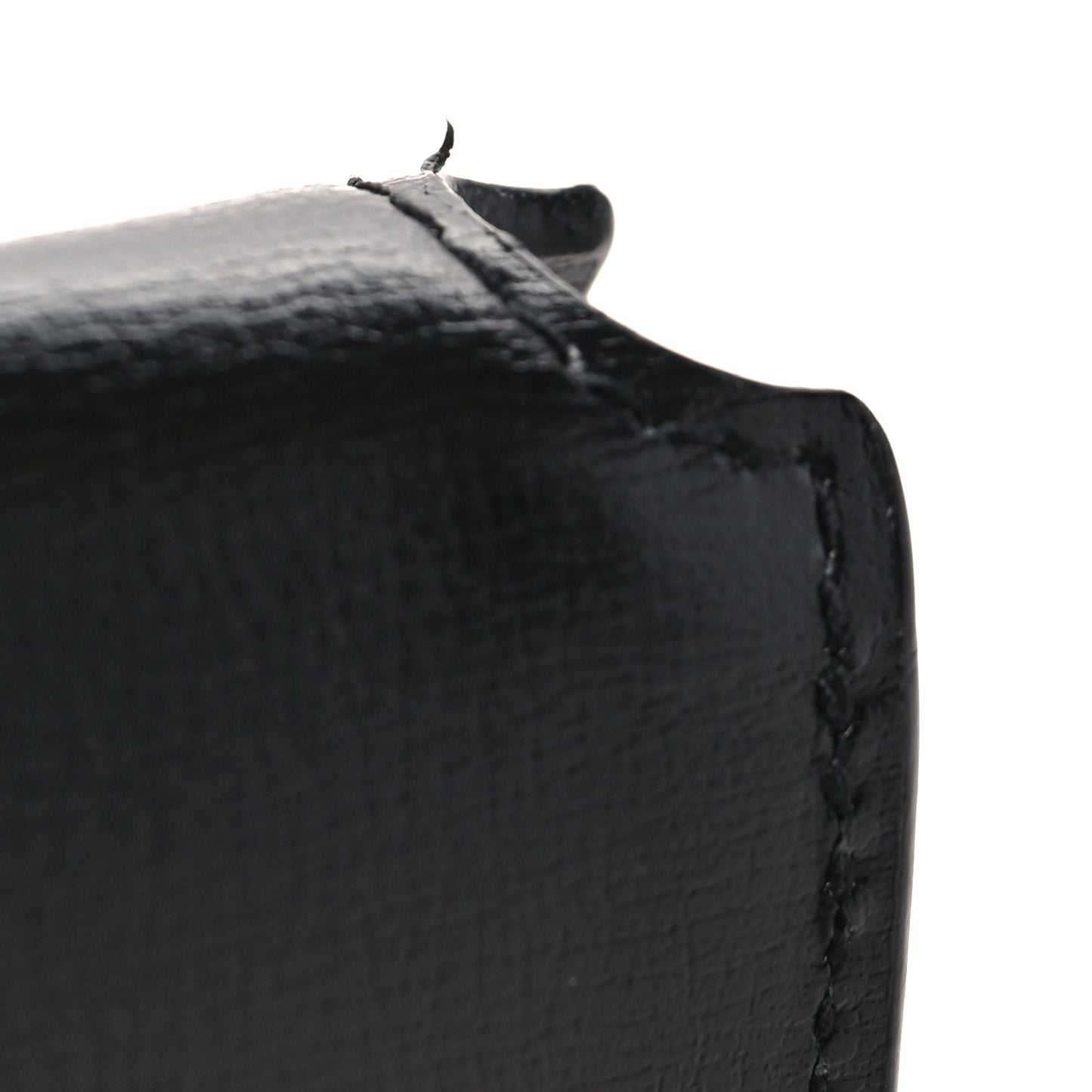 Smooth Calfskin Monogram Phone Holder Crossbody Black