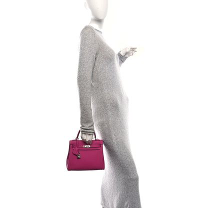 Hermes Togo Kelly Retourne 25 Rose Pourpre 2 of 10
