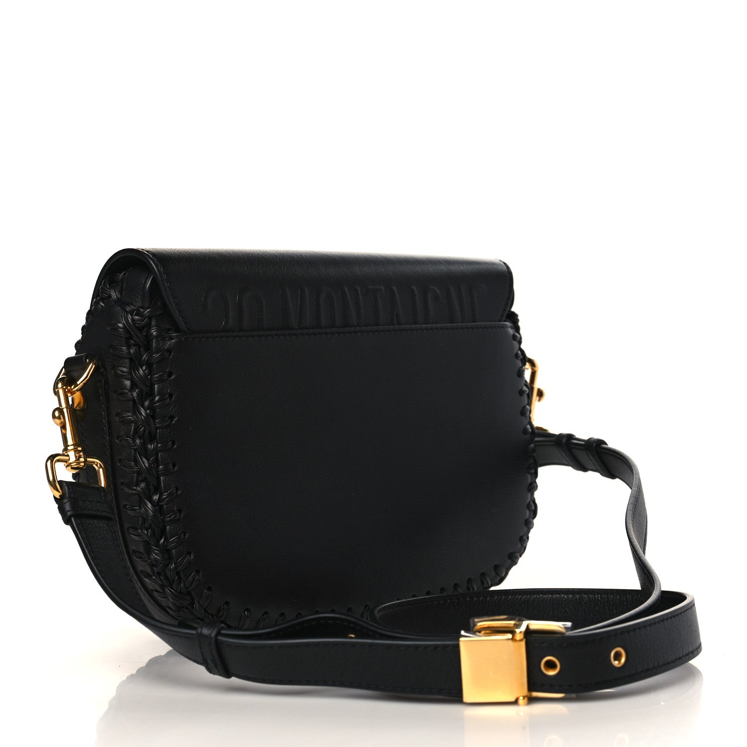 Christian Dior Grained Calfskin Medium Whipstitched Bobby Bag Black 3 of 9