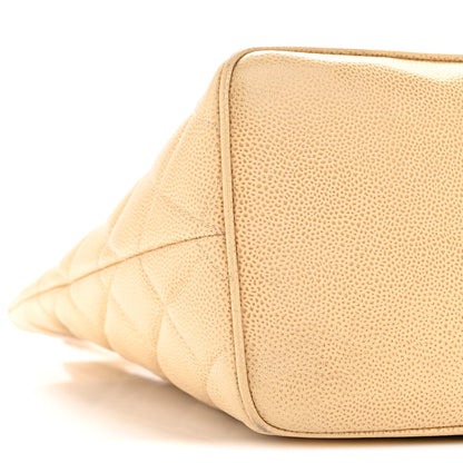 Chanel Caviar Quilted Medallion Tote Beige 9 of 14