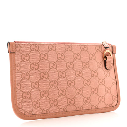 Gucci Monogram Textured Dollar Calfskin Ophidia Shopping Tote Pouch Cloche Rose Pink 3 of 7