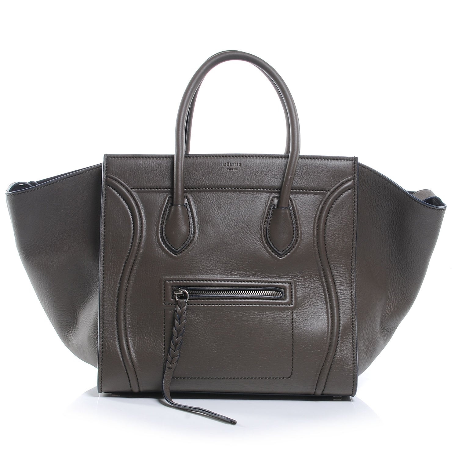 Celine Smooth Calfskin Medium Phantom Luggage Anthracite 1 of 10