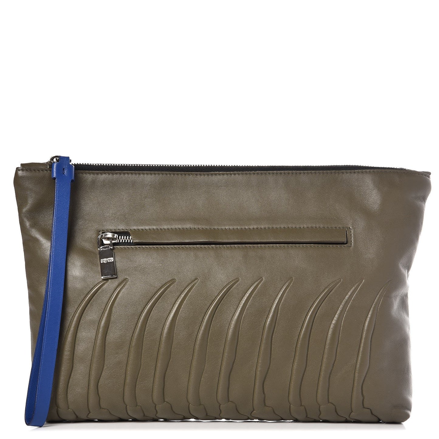 Leather Rib Cage Clutch