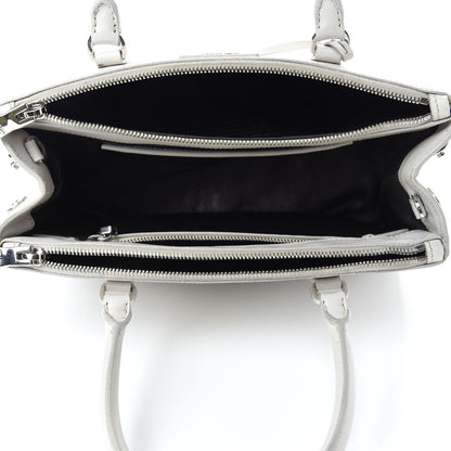Prada Saffiano Small Galleria Double Zip Tote Talco Black 5 of 15
