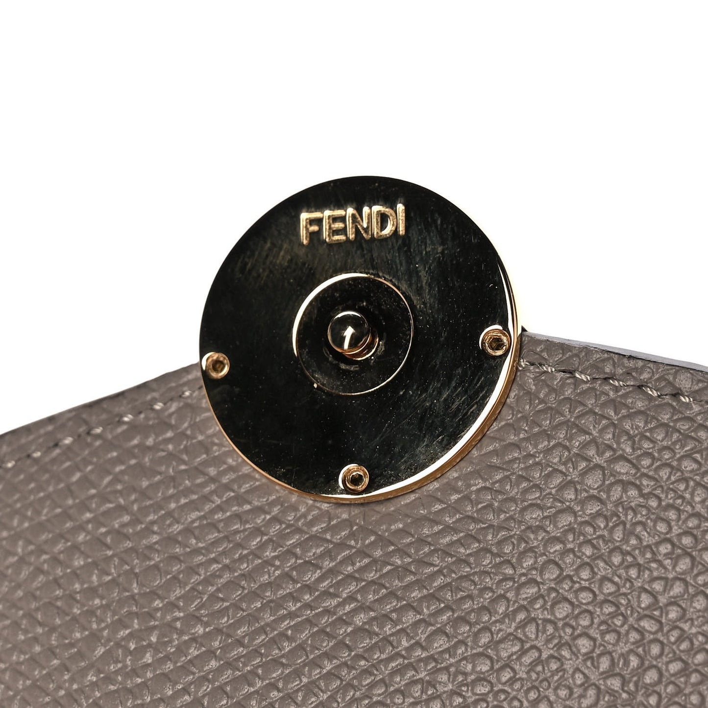 Vitello Cruise F is Fendi Geometric Flap Wallet on Chain Tortora