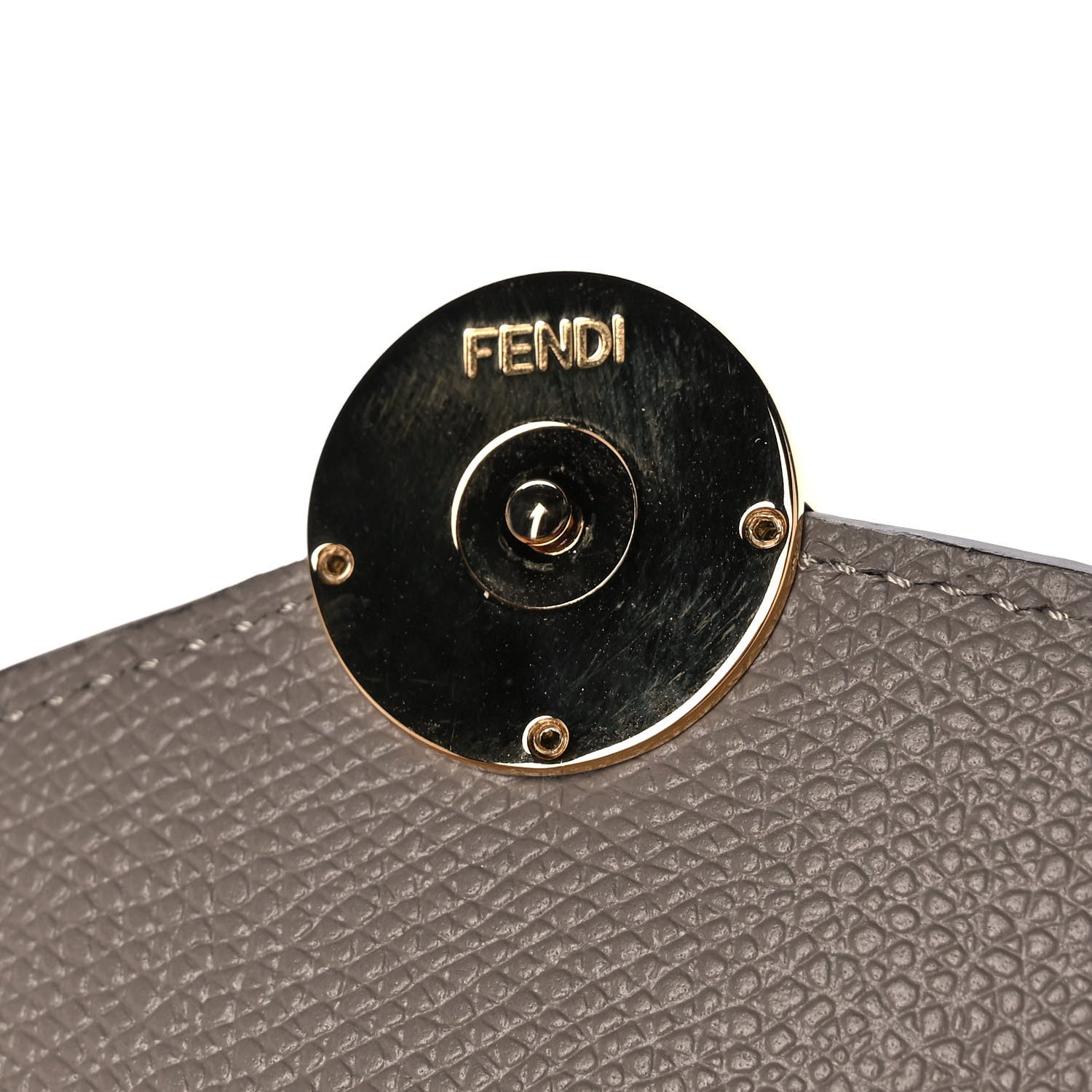 Fendi Vitello Cruise F is Fendi Geometric Flap Wallet on Chain Tortora 8 of 11