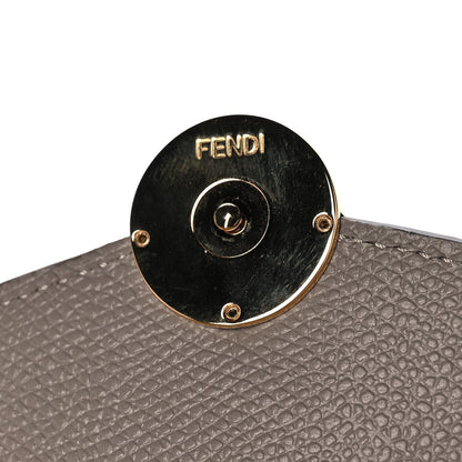 Fendi Vitello Cruise F is Fendi Geometric Flap Wallet on Chain Tortora 8 of 11