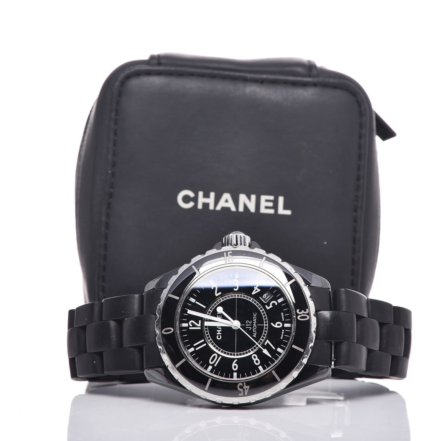Stainless Steel Ceramic 38mm J12 Automatic Watch Black