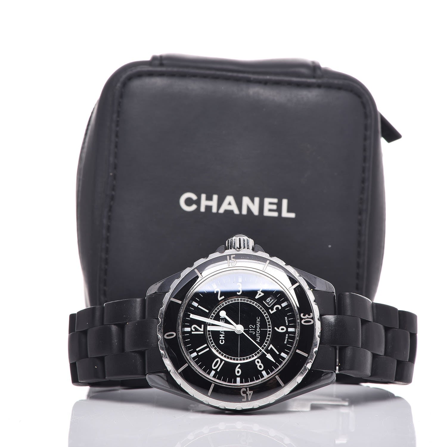 Chanel Stainless Steel Ceramic 38mm J12 Automatic Watch Black 12 of 12