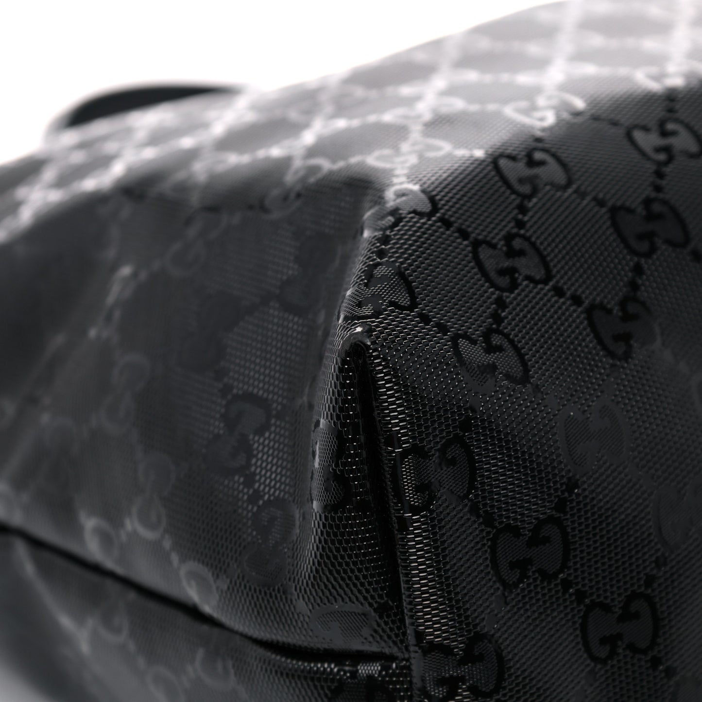 Imprime Monogram Medium Zippered Shopping Tote Black