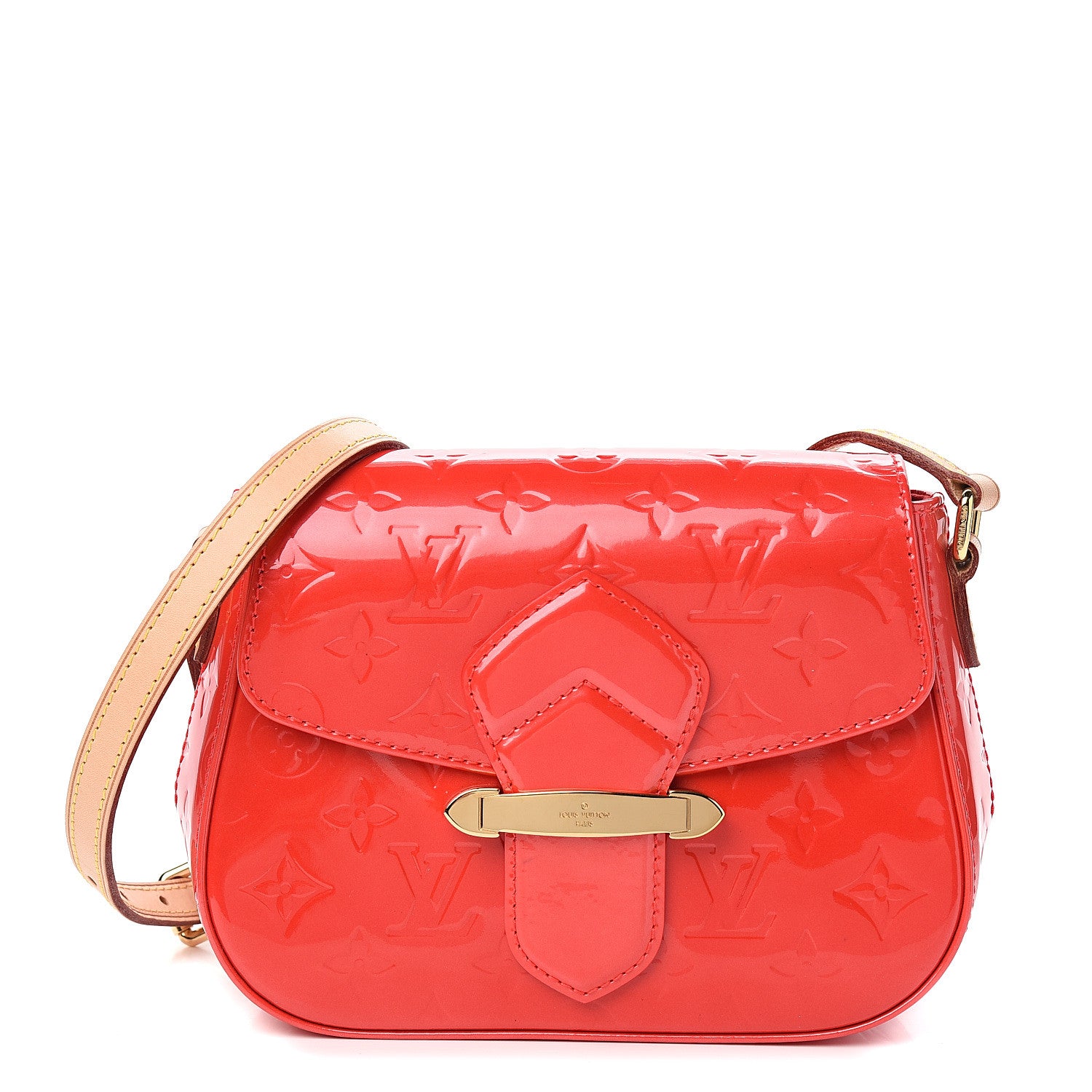 Louis Vuitton Vernis Bellflower PM Rouge Grenadine 1 of 9